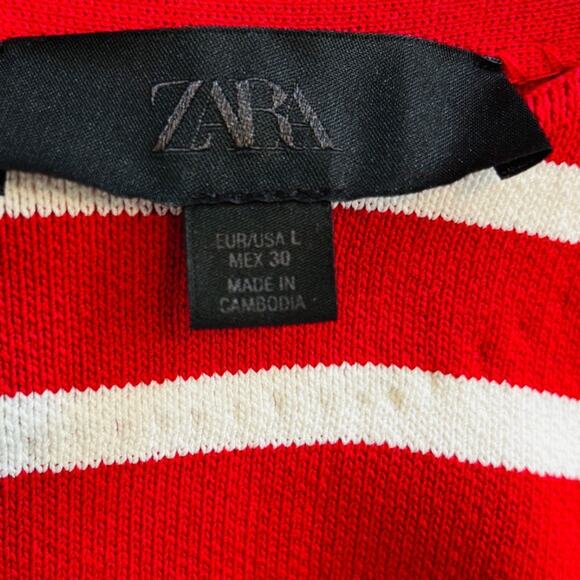 Zara Nautical Crop Top Size Large - Picture 4 of 7